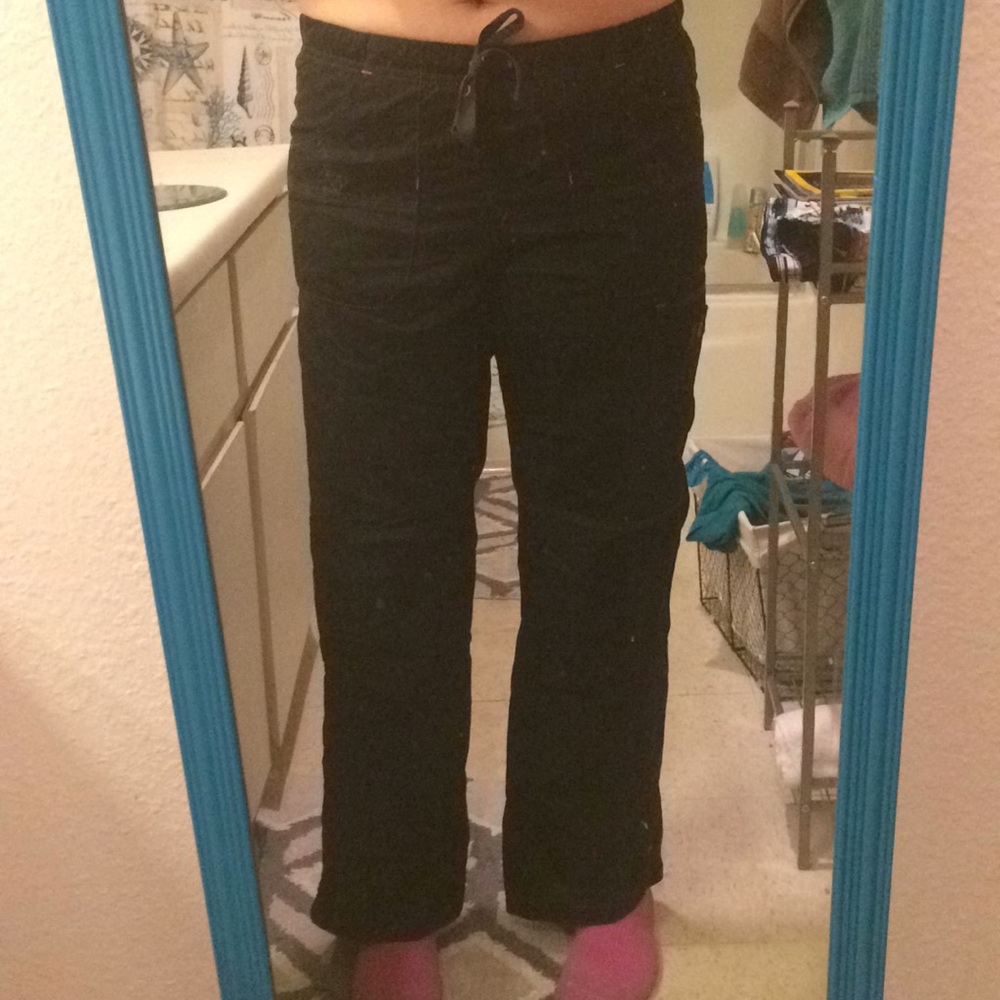 Black scrub pants